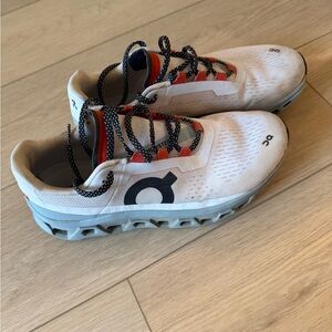 On Running Men’s White and Gray Sneakers Cloudmonster